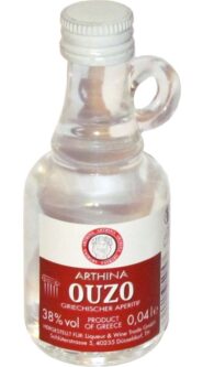 Arthina Ouzo Greece 38% 40ml miniatura