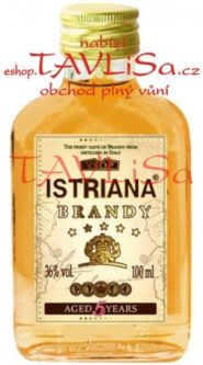 Brandy Istriana 5 years 36% 100ml malá placatice