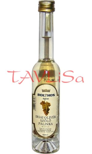 Irsai Olivér Pálinka 50% 40ml Bolyhos Miniatura