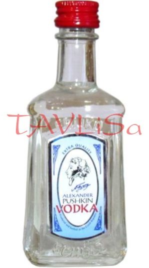 Vodka Alexander Pushkin clear 40% 40ml miniatura