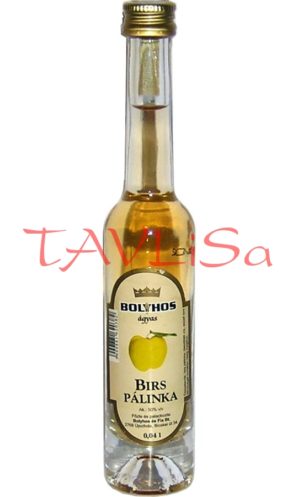 Birs Pálinka 50% 40ml Bolyhos Miniatura