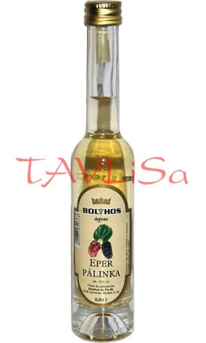 Eper Pálinka 50% 40ml Bolyhos Miniatura