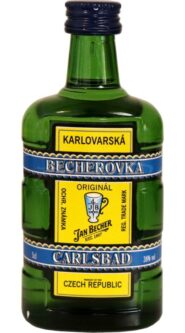 Becherovka 38% 50ml miniatura etik7