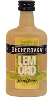 Becherovka Lemond 20% 50ml miniatura etik2