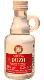 Arthina Ouzo Greece 38% 40ml miniatura etik2